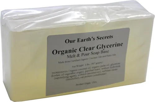 Vista 3 de Our Earth's Secrets - Jabón puro, vertido y derretido, 2 Lbs, orgánico y de glicerina