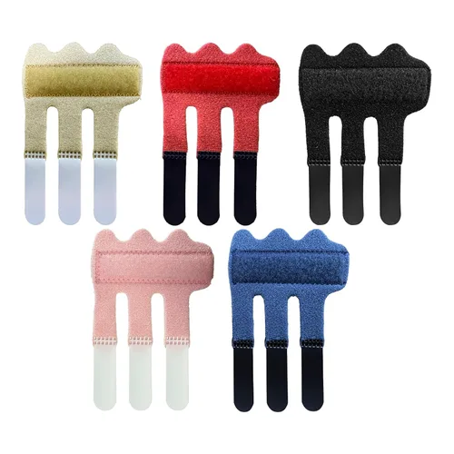 Vista 2 de 5 férula de dedo de gatillo ajustable para dedo meñique para soporte medio, índice, anillo, dedos meñiques (5 colores)
