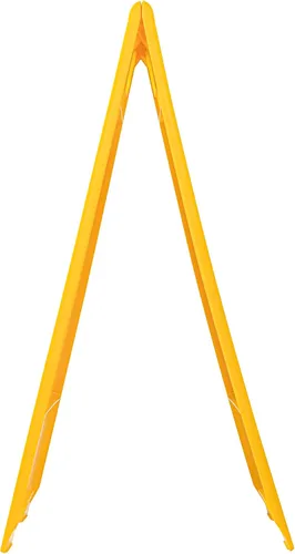 Vista 12 de Restaurantware RW Clean 11.8 x 2 x 24.4 pulgadas, 1 letrero de precaución de doble cara, mango integrado, plegable, de plástico, amarillo, para uso