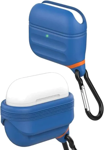 Vista 18 de HALLEAST Funda impermeable para AirPods Pro 3, LED frontal visible y compatible con carga inalámbrica, funda protectora de silicona compatible