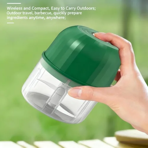 Vista 5 de Procesador de alimentos inalámbrico portátil, mini picador eléctrico de ajo para verduras, nueces, alimentos para bebés, dispositivo de cocina