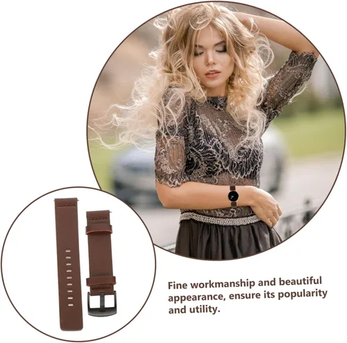 Vista 3 de AOKWAWALIY leather strap universal watch strap watchbands for mens watches Strap for Watch Wristwatch Watch Band 18mm watch correa para hombre Watch