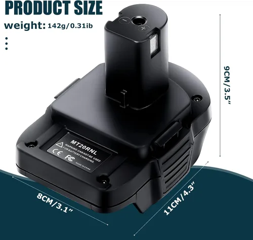 Vista 3 de OBOLTS MT20RNL Adaptador para batería Makita de 18 V a batería Roybi de 18 V, la mayoría de las baterías para MAKITA: BL1860B / BL1860 / BL1850B