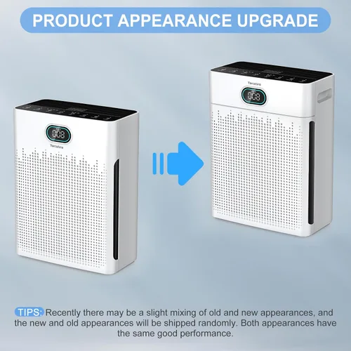 Vista 6 de Purificadores de aire para el hogar, cubierta de monitor de calidad del aire PM 2.5 de hasta 2200 pies cuadrados con modo mascota, temporizador