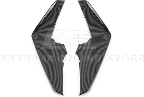 Vista 8 de Extreme Online Store Repuesto para Camaro SS 2016-2018 Par de aletas de aviones de buceo Canard lateral de parachoques delantero