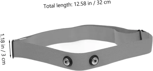 Vista 2 de Correa deportiva de repuesto para el pecho, cómodo monitor elástico para un seguimiento preciso para actividades al aire libre y sesiones de fitness