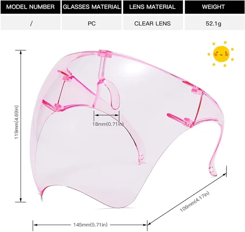 Vista 7 de 100 CLASSIC Gafas de sol para niños gafas de sol visera de cara completa gafas protectoras diarias