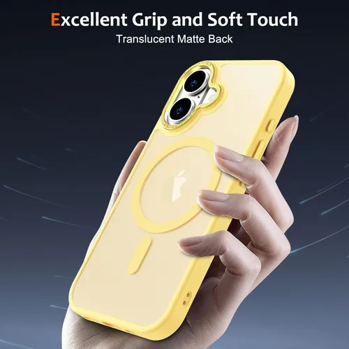 Vista 181 de Anuck - Funda magnética para iPhone 11 compatible con MagSafe, carcasa trasera mate translúcida dura, borde de TPU, delgada, resistente a impactos
