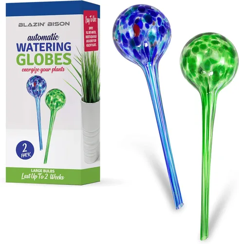 Vista 4 de Blazin Bombillas de riego automático para plantas Globos de agua automáticos para plantas de casa de vacaciones Globo decorativo de vidrio