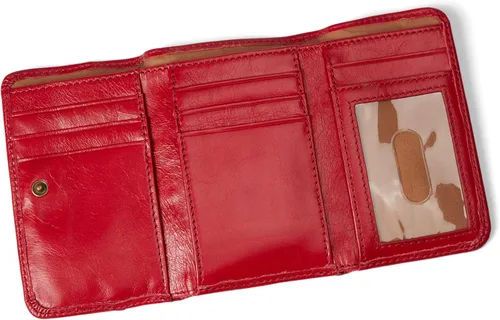 Vista 3 de HOBO Jill - Cartera triple para mujer, cierre de solapa a presión y forro de poliéster estampado, cartera compacta y práctica