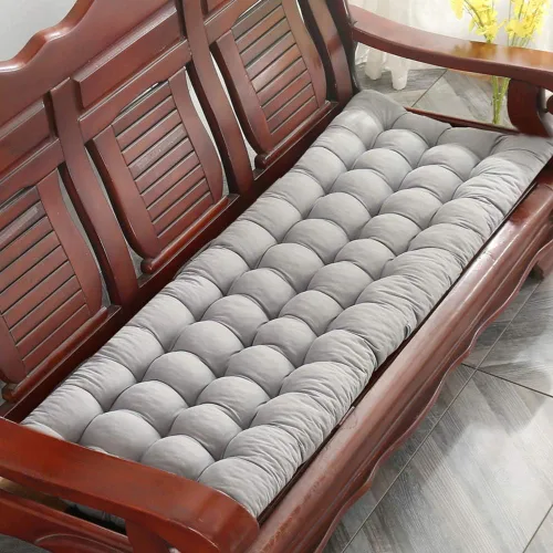 Vista 15 de Cojín para tumbona gruesa para silla de patio, cojín de asiento portátil, colchón, reclinable, almohadilla para sofá, banco, tatami (solo cojín) A