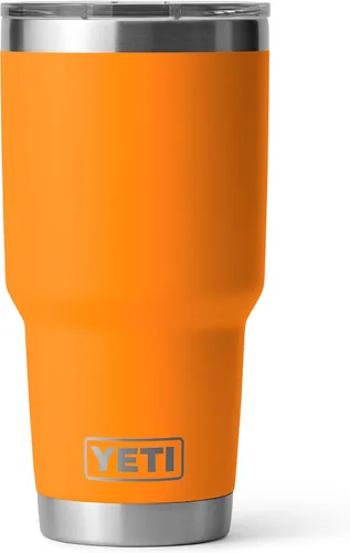 Vista 47 de YETI Rambler - Vaso de 30 oz, acero inoxidable, aislado al vacío con tapa MagSlider, color carmesí Amarillo