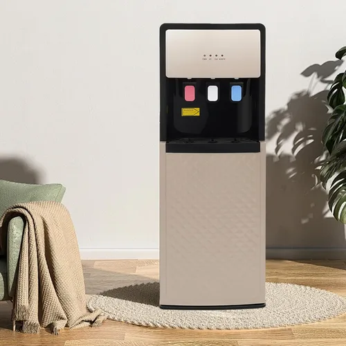 Vista 2 de Dispensador de enfriador de agua 3 en 1, dispensador de agua de pie de carga inferior para botellas de 5 galones, dispensador de agua fría