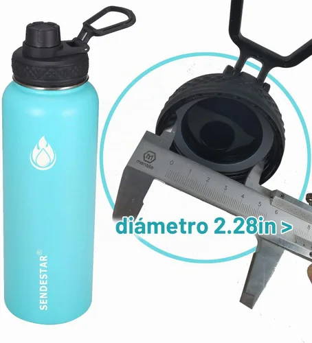 Vista 4 de SENDESTAR Tapa de boquilla para botella de agua de boca ancha Hydroflask se adapta a botella de agua de boca ancha de 18 onzas, 20 onzas, 32 onzas