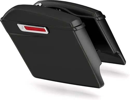 Vista 19 de TCMT Alforjas estiradas de 4" para Harley Street Glide 2014-23 Billiard Red