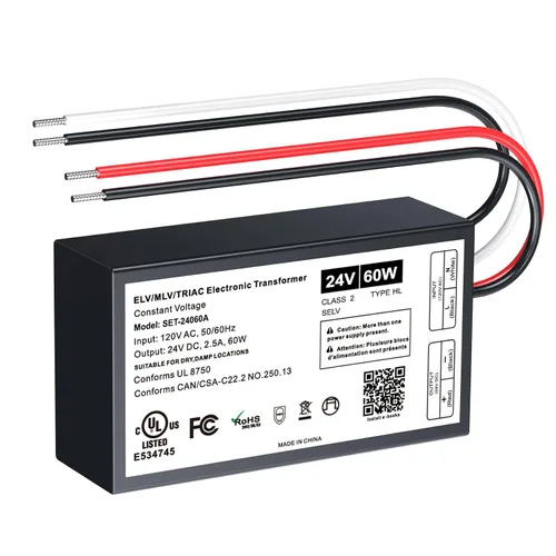 Vista 18 de Controlador LED regulable de 60 W y 12 V para regulador Lutron y Leviton, transformador de fuente de alimentación de CA a CC triac/ELV/MLV para tira