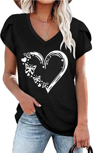 Vista 2 de Camisas para mujer, blusas elegantes y casuales 2023, ropa casual, camisetas de playa, camisetas de moda para el verano
