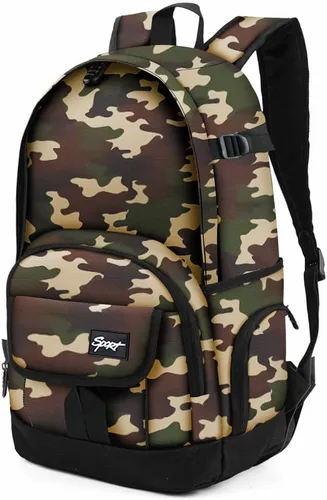 Vista 64 de Mochila escolar estilo Rickyh, mochila de viaje para hombres y mujeres, mochila ligera con compartimento para portátil, Tamaño único