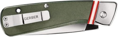 Vista 2 de GERBER GEAR 31-003721 Cuchillo de bolsillo plegable Straightlace, hoja de borde fino de 2.9 pulgadas, verde
