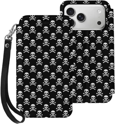 Vista 10 de SWEET TANG Compatible with iPhone 17 Pro Wallet Case Women PU Leather Shockproof Protective Folio Flip Cover (Cute Thanksgiving Turkey Maple Leaf)