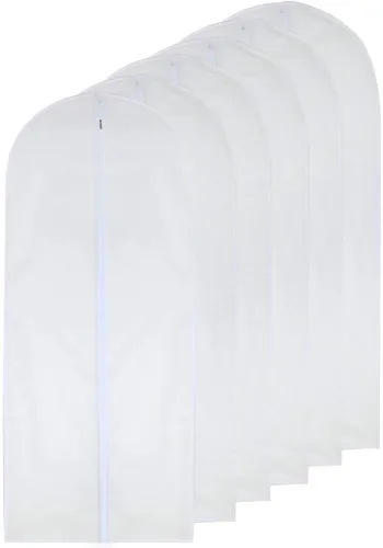 Vista 41 de Bolsas transparentes para colgar ropa de viaje (juego de 6) bolsas de traje para almacenamiento de ropa, bolsas de almacenamiento de ropa, funda