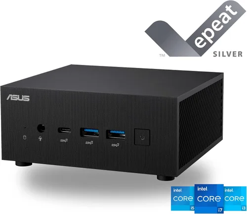 Vista 6 de ASUS ExpertCenter PN64 Mini PC System con Intel Core i5-12500H, 8GB DDR5, M.2 PCIE G4 256GB SSD, WiFi 6E, Bluetooth, USB-C, Quad-Display, Windows 11