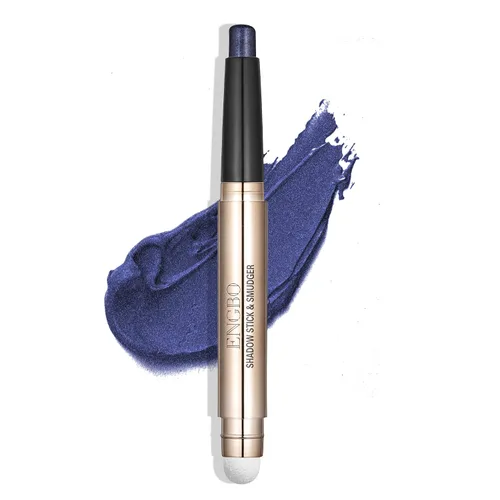 Vista 4 de Sombra de ojos azul en barra para maquillaje, iluminador de ojos, crema para sombra de ojos, sombra de ojos en barra para maquillaje de ojos, Brillo
