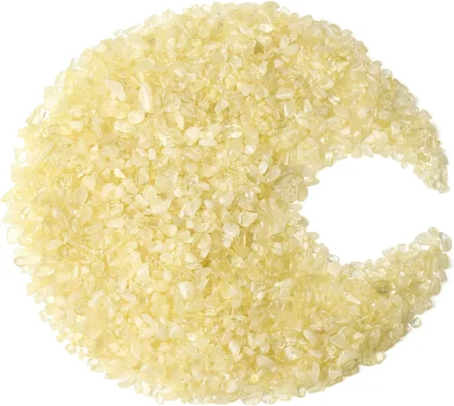 Vista 27 de ZHIYUXI Relleno de florero de fluorita de cristal, 0.22 libras, chips curativos pulidos para decoración, grava para pecera, plantas suculentas