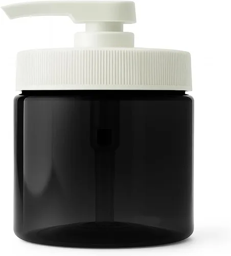 Vista 2 de Royal Massage Tarro bomba recargable de 16 onzas con dispensador de tubo de inmersión de bloqueo, recipiente de plástico sin BPA para aceites