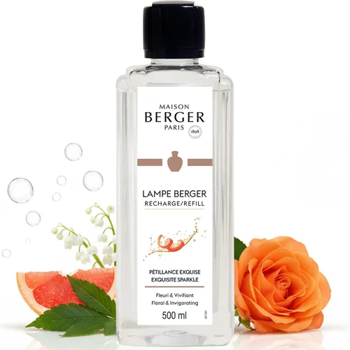 Vista 44 de MAISON BERGER Lampe Berger Recambio, 16.9 fl oz, Amber's Sun Catalytic Lamp Fragrance Refill, Helps Neutralize Odors, ~80 h Fragrance Diffusion