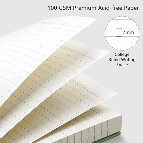 Vista 3 de RETTACY - Cuaderno en espiral grande A4, 300 páginas rayadas, 8.2 x 11.2 pulgadas, para escuela, trabajo, escritura, papel grueso de 3.53 oz/m²