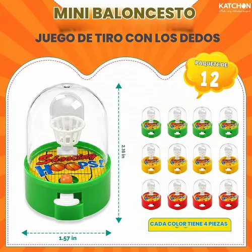 Vista 2 de KatchOn, Aros de tiro de baloncesto con dedos pequeños, paquete de 12