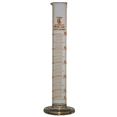 Vista 7 de Karter Scientific 412B3, cilindro graduado de 0.3 fl oz, base redonda, vidrio de borosilicato 3.3 (individual)
