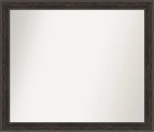 Vista 69 de Amanti Art Espejo de baño marrón para sobre el fregadero, 24 x 24 pulgadas, espejo de tocador cuadrado marrón Caleb, marco de madera rústica