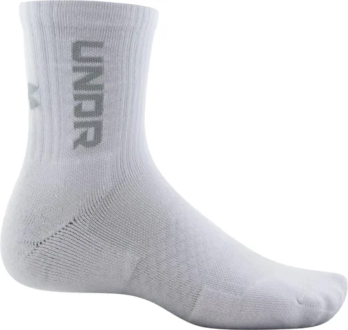 Vista 4 de Under Armour Adult 3-Maker Mid-Crew Socks, 3-Pairs