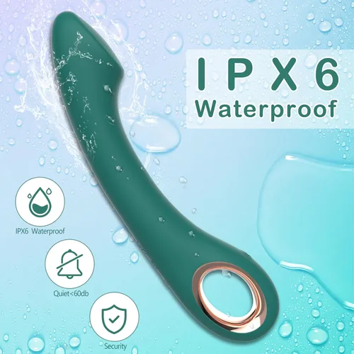 Vista 6 de Vibrador de clítoris de punto G, juguete sexual de silicona suave para mujeres y parejas Control de un botón,Diseño curvado ergonómico,10 modos