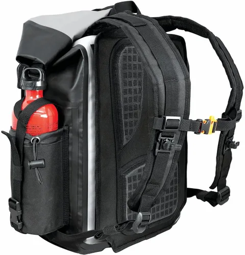 Vista 4 de Nelson-Rigg Mochila impermeable Hurricane/paquete de cola, Negro/Gris, 30 litros
