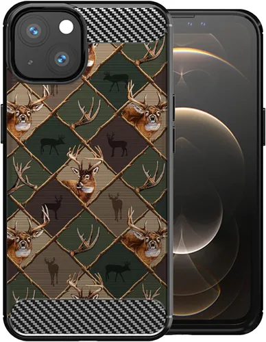 Vista 31 de CasesOnDeck - Funda compatible con Apple iPhone 13 Mini/iPhone 13 Mini, funda de diseño, delgada, negra, flexible, elegante, protección contra