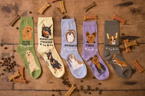 Vista 4 de Foozys Calcetines unisex para perros pequeños (2 pares)