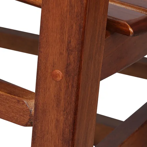 Vista 6 de Mecedora de Porche de Madera para Niños - Perfecta para Interiores o Exteriores, Mecedora de Porche para Todo Clima para Jardín, Césped, Balcón
