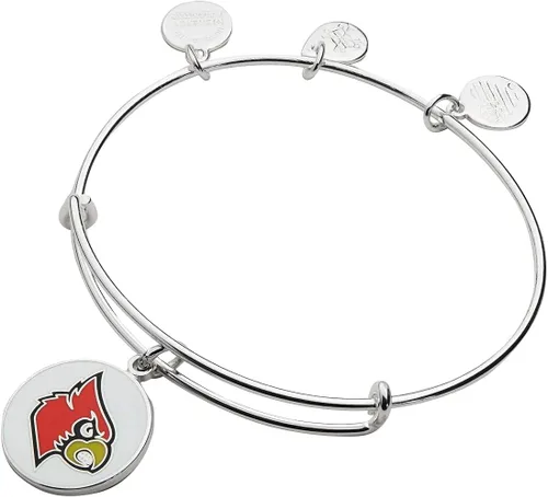 Vista 3 de Alex and Ani Collaborations - Brazalete extensible para mujer, dijes universitarios, acabado brillante, 2 a 3.5 pulgadas