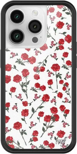 Vista 2 de Fundas Wildflower - Funda Star-Berries, Compatible con Apple iPhone 14 Pro Rosa, Blanco, Rojo, Moderno, Fruta, Floral - Protector de Parachoques