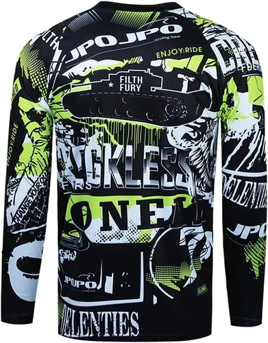 Vista 3 de Ciclismo Jersey Hombres MTB Motocross Gear Downhill Racing Shirt Mountain Bike Wear