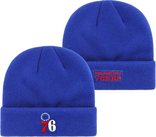 Vista 6 de Outerstuff NBA Kids Youth 8-20 Primary Logo Wordmark Sport Knit Cold Weather Cuffed Beanie Hat Brooklyn Nets