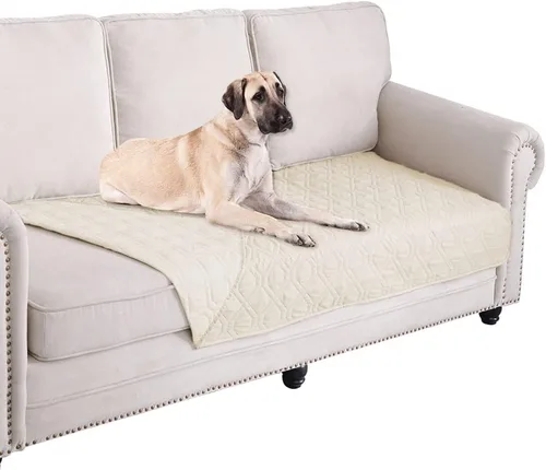 Vista 103 de Ameritex Manta Impermeable Reversible Cubierta para Cama de Perro Manta para Mascotas para Muebles Cama Sofá Sillón