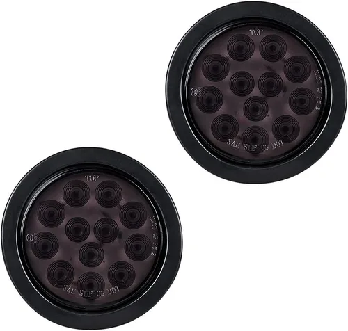 Vista 79 de Kit de tapones de cableado con cubierta de hule para luz trasera LED redonda de 4", 12 ledes, para RV, camioneta