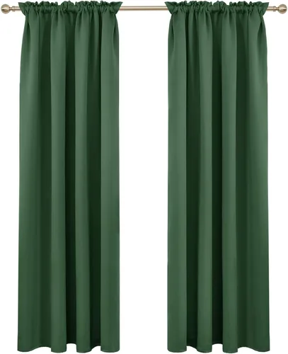Vista 118 de Deconovo Cortinas opacas, aislamiento térmico, dobladillo para barra, reducción de ruido, certificado Oeko-TEX, cortinas de oscurecimiento