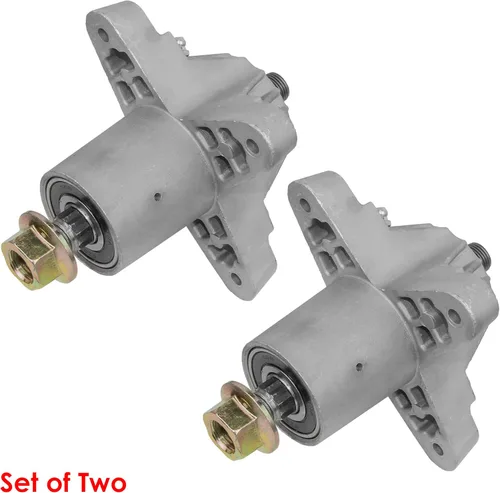 Vista 3 de Caltric Conjunto de 2 husillos compatible con MTD compatible con Cub Cadet compatible con Troy Bilt 918-0142 618-0142 918-0138 618-0138