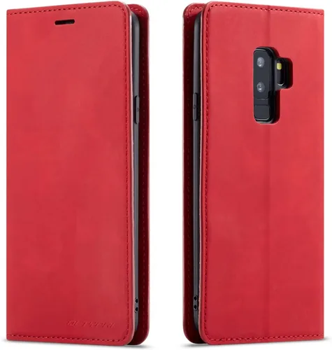 Vista 19 de QLTYPRI Funda para Samsung Galaxy S8, funda de piel sintética premium TPU parachoques con tarjetero Kickstand adsorción magnética oculta a prueba