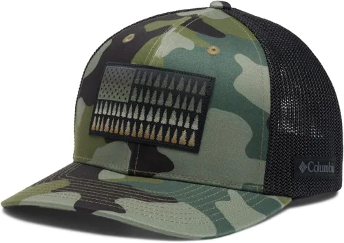 Vista 34 de Columbia Bola de malla unisex con bandera de árbol Verde oliva/azul marino universitario